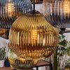 Koyoto Hanglamp, Kogellampje, Hanglamp Natuurlijke kleuren, Zwart, 8-lichts