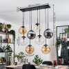 Gastor Hanglamp, Kogellampje, Hanglamp Amber, Duidelijk, Rookkleurig, 8-lichts
