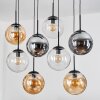 Gastor Hanglamp, Kogellampje, Hanglamp Amber, Duidelijk, Rookkleurig, 8-lichts