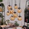 Gastor Hanglamp, Kogellampje, Hanglamp Amber, 8-lichts
