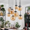 Gastor Hanglamp, Kogellampje, Hanglamp Amber, 8-lichts