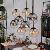 Gastor Hanglamp, Kogellampje, Hanglamp Amber, Duidelijk, Rookkleurig, 8-lichts