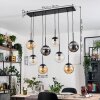 Gastor Hanglamp, Kogellampje, Hanglamp Amber, Duidelijk, Rookkleurig, 8-lichts