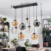 Gastor Hanglamp, Kogellampje, Hanglamp Amber, Duidelijk, Rookkleurig, 8-lichts