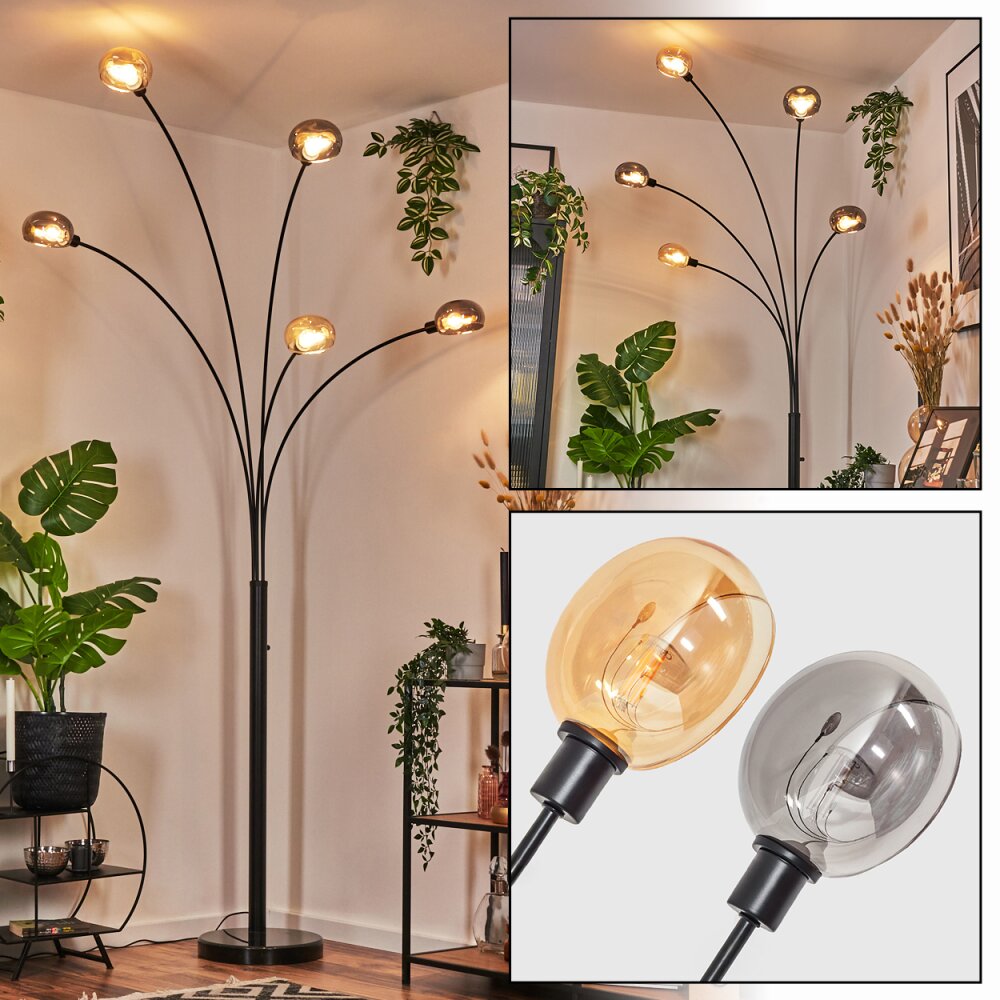 Nikkala Staande lamp Zwart, 5-lichts main product photo