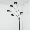 Nikkala Staande lamp Chroom, Zwart, 5-lichts