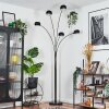 Nikkala Staande lamp Chroom, Zwart, 5-lichts