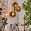 Koyoto Kogellampje, Wandlamp Goud, 3-lichts