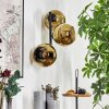 Koyoto Kogellampje, Wandlamp Goud, 3-lichts