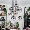 Gastor Hanglamp, Kogellampje, Hanglamp Duidelijk, Rookkleurig, 8-lichts