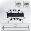 Gastor Hanglamp, Kogellampje, Hanglamp Duidelijk, Rookkleurig, 8-lichts