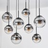 Gastor Hanglamp, Kogellampje, Hanglamp Duidelijk, Rookkleurig, 8-lichts