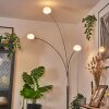 Nikkala Staande lamp Chroom, Wit, 3-lichts