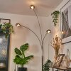 Nikkala Staande lamp Chroom, Wit, 3-lichts