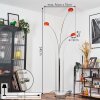 Nikkala Staande lamp Chroom, Wit, 3-lichts
