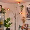 Nikkala Staande lamp Chroom, Wit, 3-lichts
