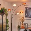 Nikkala Staande lamp Chroom, Zwart, 5-lichts