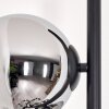 Koyoto Staande lamp 31 cm Chroom, Rookkleurig, 6-lichts