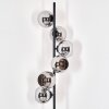 Koyoto Staande lamp 31 cm Chroom, Rookkleurig, 6-lichts