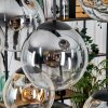 Gastor Hanglamp, Kogellampje, Hanglamp Amber, Duidelijk, Rookkleurig, 8-lichts