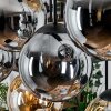 Gastor Hanglamp, Kogellampje, Hanglamp Amber, Rookkleurig, 8-lichts