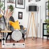 Soungou Staande lamp Chroom, Natuurlijke kleuren, 1-licht