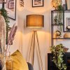 Soungou Staande lamp Chroom, Natuurlijke kleuren, 1-licht