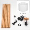 Soungou Staande lamp Natuurlijke kleuren, Zwart, 1-licht