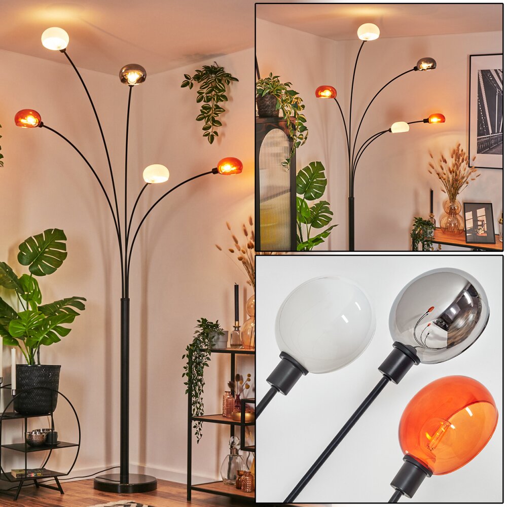 Nikkala Staande lamp Zwart, 5-lichts main product photo