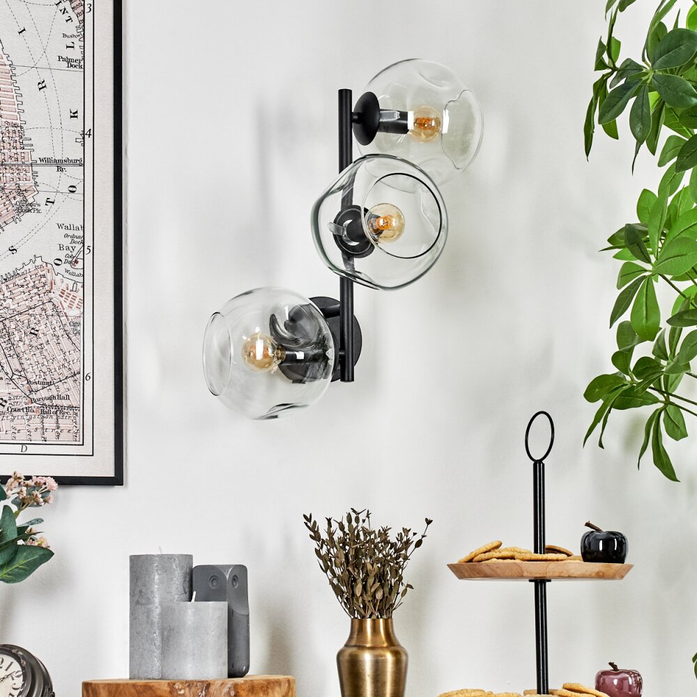 Ripoll Kogellampje, Wandlamp Duidelijk, 3-lichts