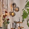 Ripoll Kogellampje, Wandlamp Rookkleurig, 3-lichts