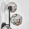 Ripoll Kogellampje, Wandlamp Rookkleurig, 3-lichts