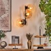 Koyoto Kogellampje, Wandlamp Amber, Duidelijk, 3-lichts