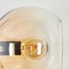 Koyoto Kogellampje, Wandlamp Amber, Duidelijk, 3-lichts