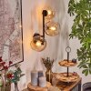 Koyoto Kogellampje, Wandlamp Amber, Duidelijk, 3-lichts