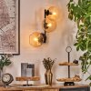 Koyoto Kogellampje, Wandlamp Amber, Duidelijk, 3-lichts