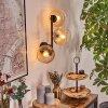 Koyoto Kogellampje, Wandlamp Amber, Duidelijk, 3-lichts
