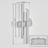 Glara Wandlamp voor buiten, Wandlamp LED Zilver, 2-lichts