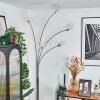 Nikkala Staande lamp Chroom, Wit, 5-lichts