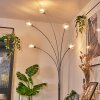 Nikkala Staande lamp Chroom, Wit, 5-lichts