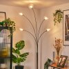 Nikkala Staande lamp Chroom, Wit, 5-lichts