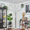 Nikkala Staande lamp Chroom, Wit, 5-lichts