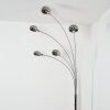 Nikkala Staande lamp Chroom, Wit, 5-lichts