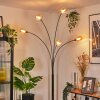 Nikkala Staande lamp Chroom, Zwart, 5-lichts