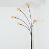 Nikkala Staande lamp Chroom, Zwart, 5-lichts