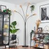 Nikkala Staande lamp Chroom, Zwart, 5-lichts