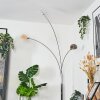 Nikkala Staande lamp Chroom, Wit, 3-lichts