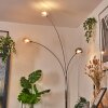 Nikkala Staande lamp Chroom, Wit, 3-lichts