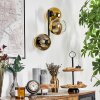 Koyoto Kogellampje, Wandlamp Goud, Duidelijk, 3-lichts