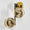 Koyoto Kogellampje, Wandlamp Goud, Duidelijk, 3-lichts